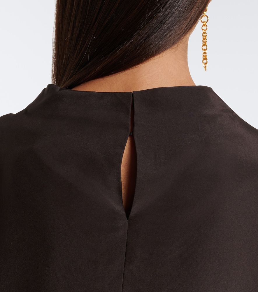 Robe en satin de soie à imprimé - SIR - Modalova