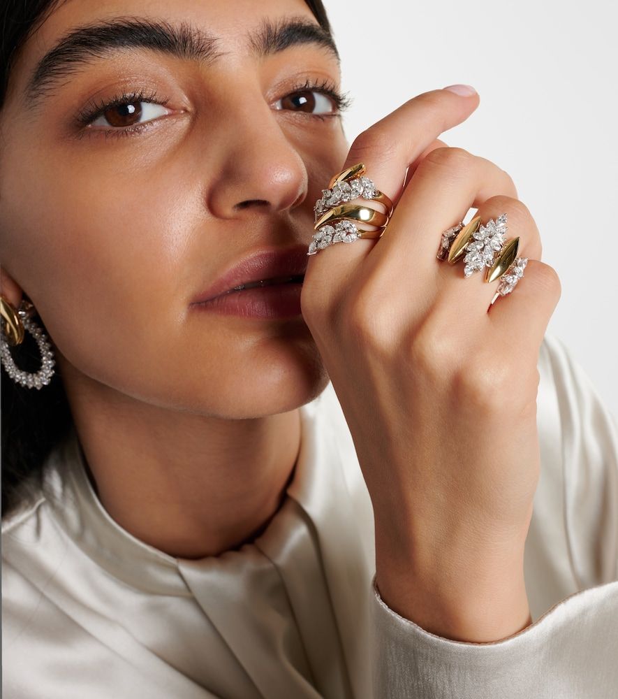 Bague Golden Strada en or jaune et blanc 18 ct et diamants - Yeprem - Modalova