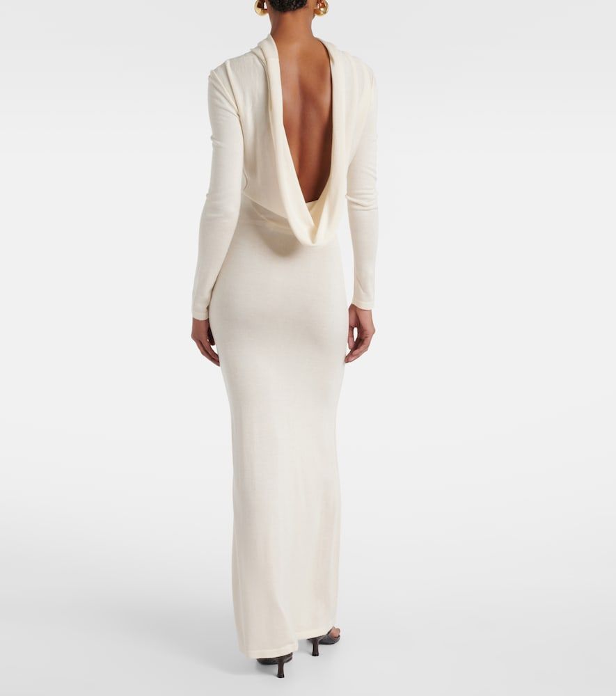 Robe longue Viva en soie et cachemire - Aya Muse - Modalova