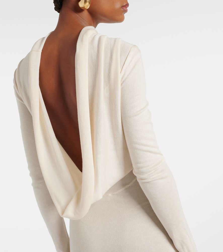 Robe longue Viva en soie et cachemire - Aya Muse - Modalova