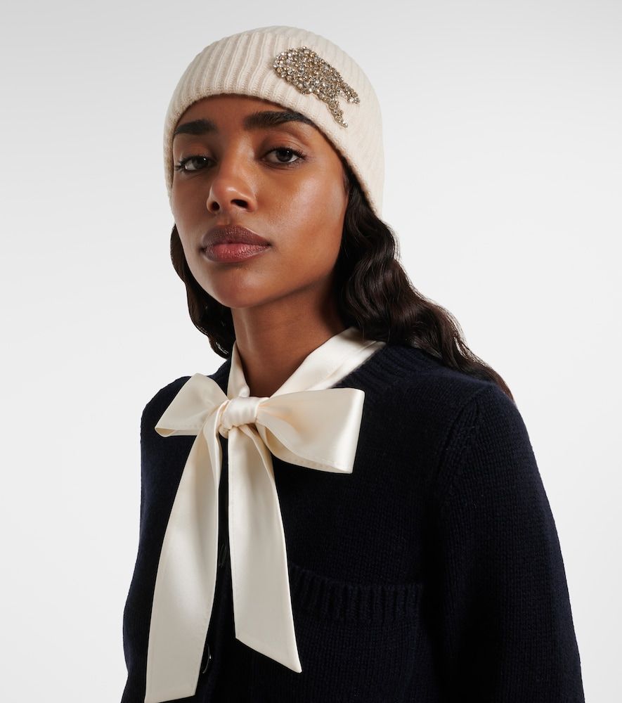Bonnet en cachemire à ornement - Erdem - Modalova