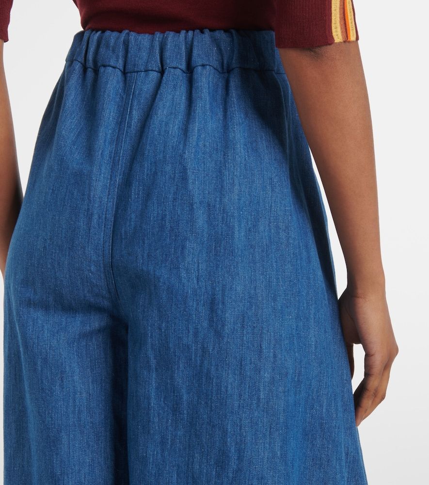 Pantalon ample Gelos à taille haute en coton et lin - Gabriela Hearst - Modalova