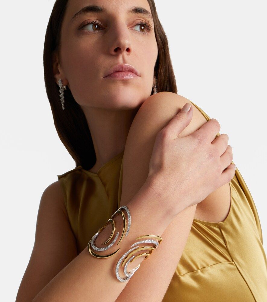 Bracelet Golden Strada en or jaune et or blanc 18 ct et diamants - Yeprem - Modalova