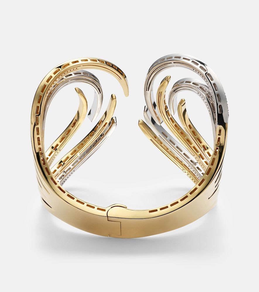Bracelet Golden Strada en or jaune et or blanc 18 ct et diamants - Yeprem - Modalova