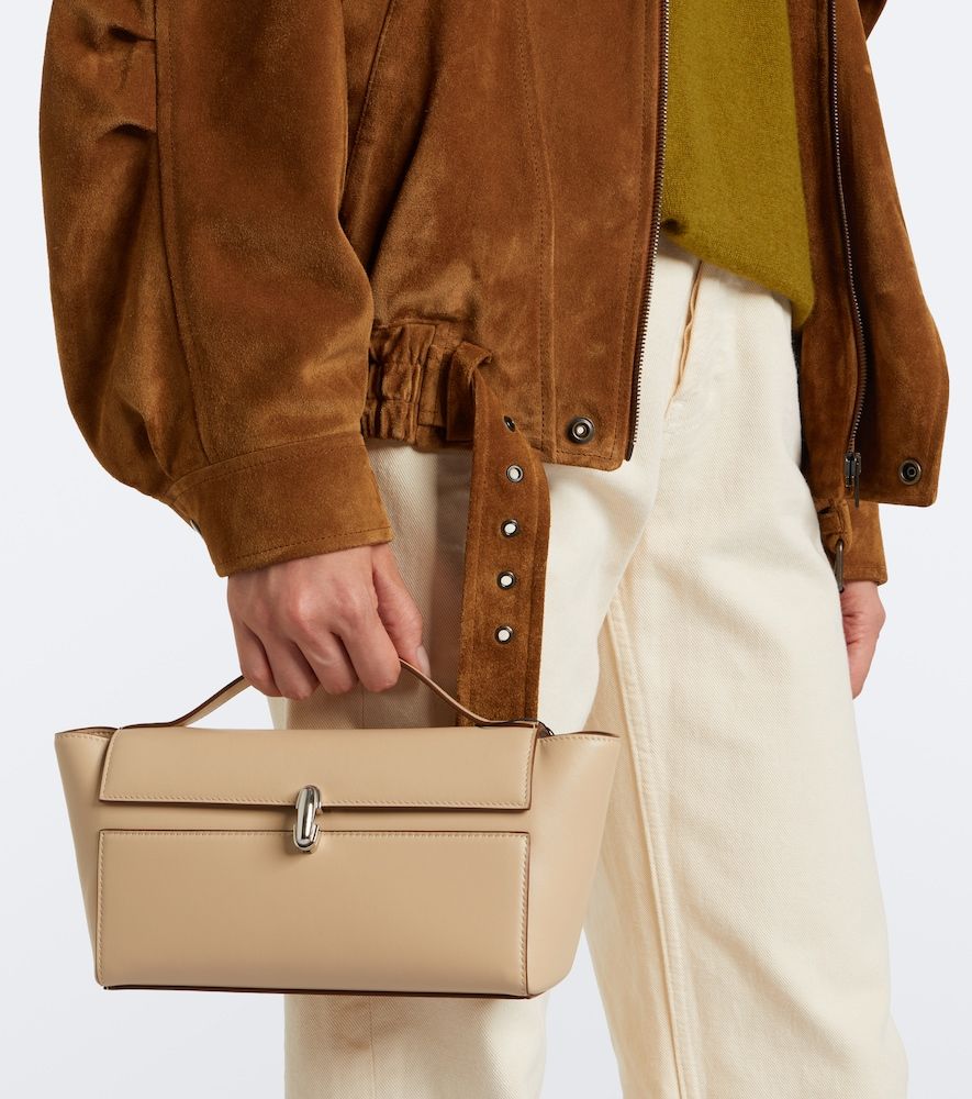 Sac Symmetry Trapeze Small en cuir - Savette - Modalova