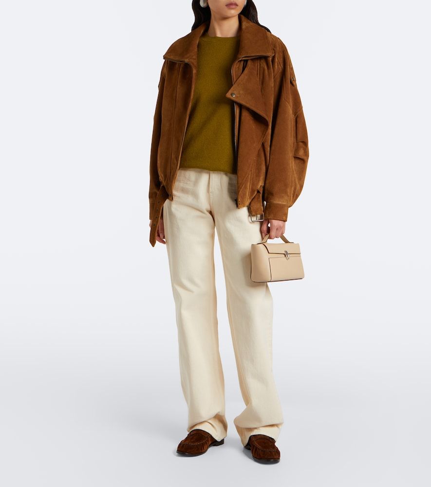 Sac Symmetry Trapeze Small en cuir - Savette - Modalova