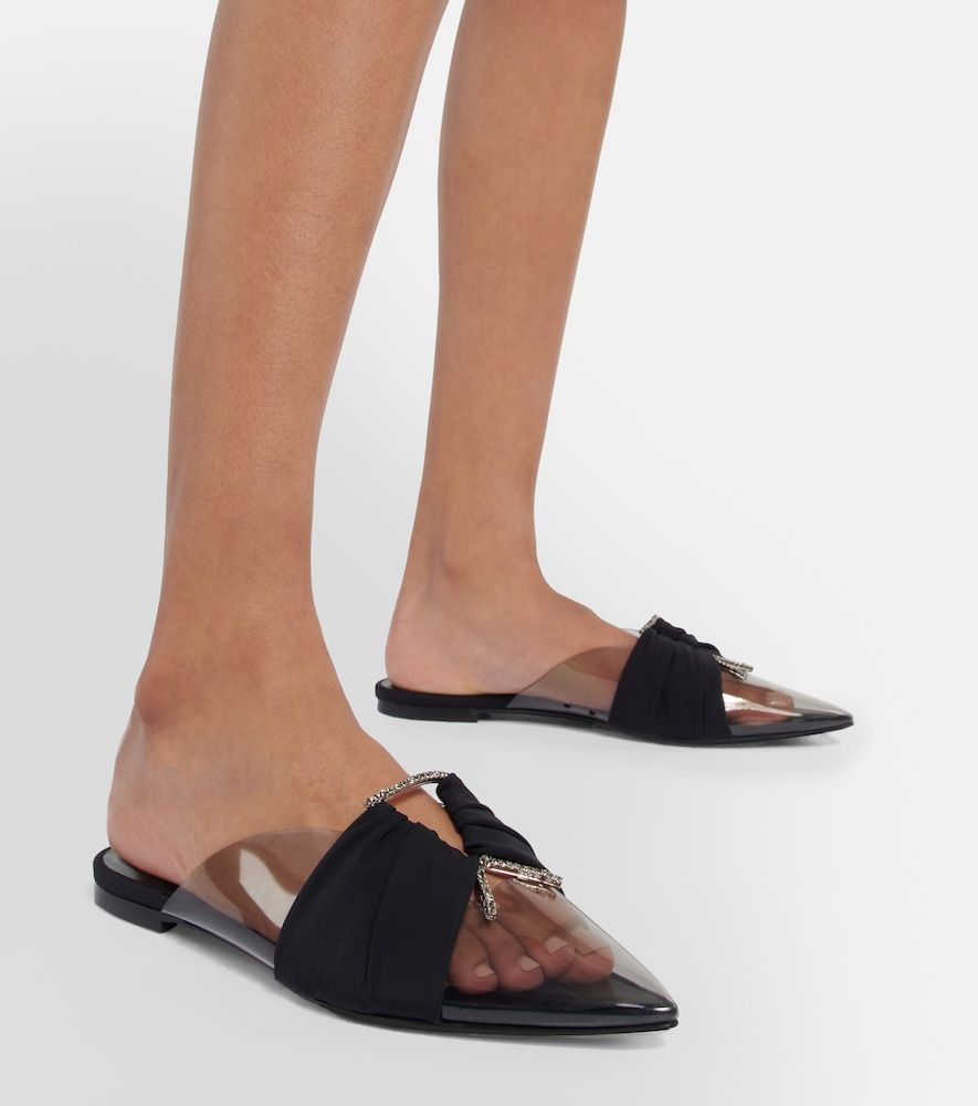 Mules en PVC à cristaux - Nensi Dojaka - Modalova