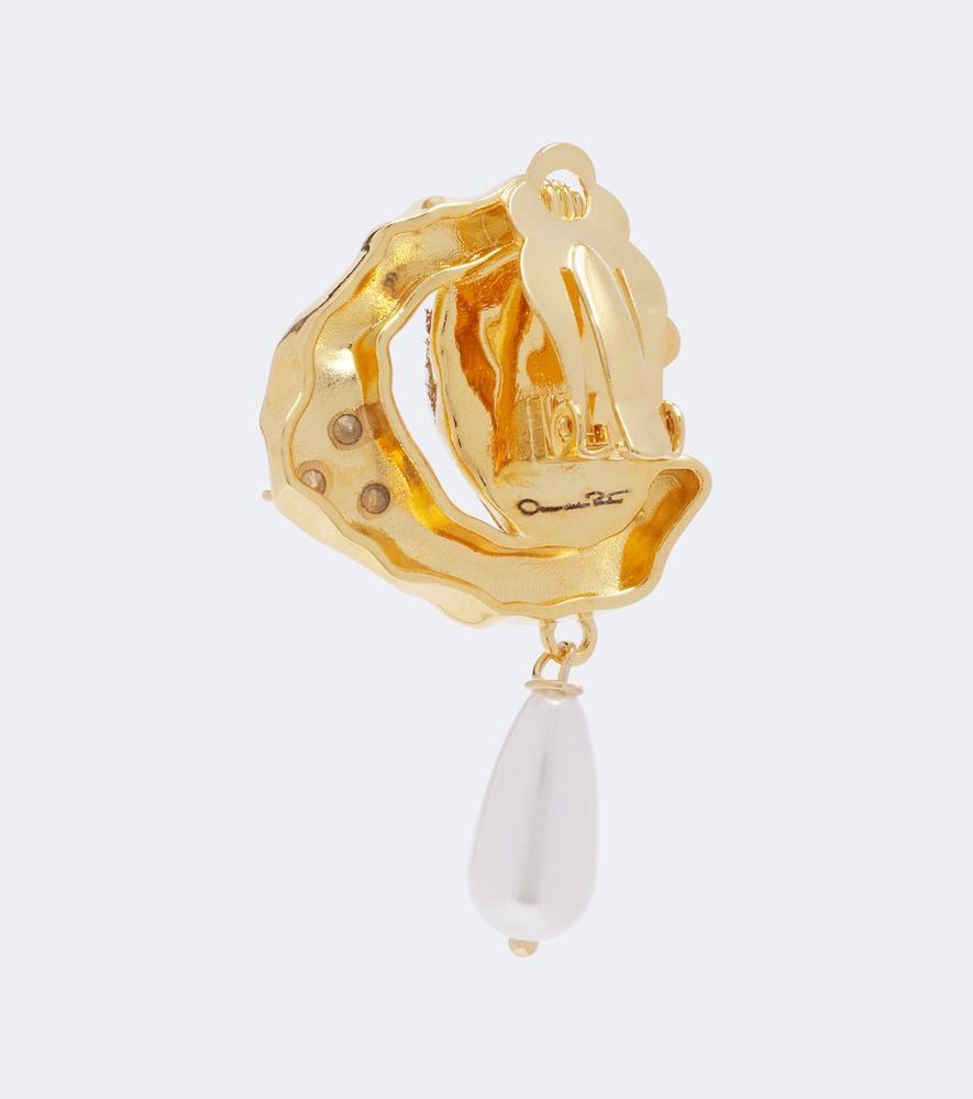 Boucles d'oreilles en perles fantaisie - Oscar de la Renta - Modalova