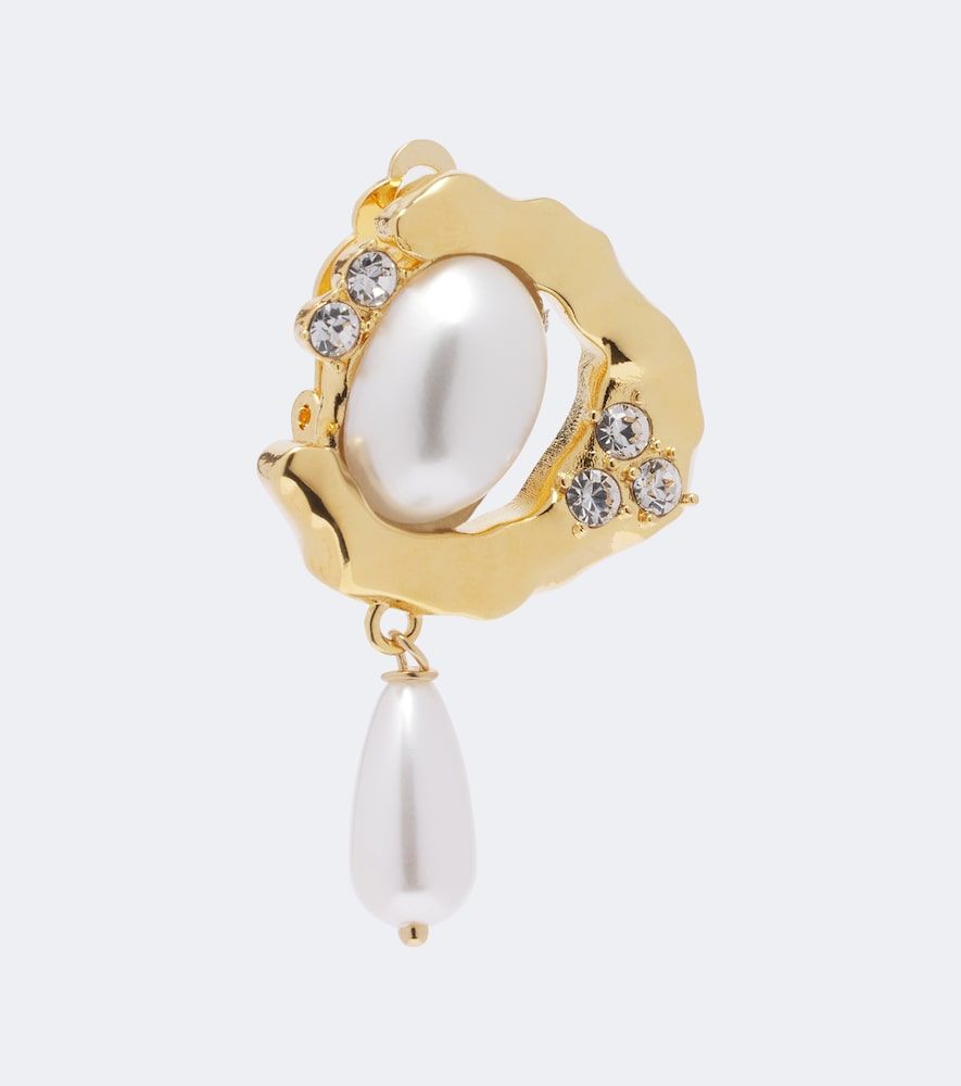 Boucles d'oreilles en perles fantaisie - Oscar de la Renta - Modalova