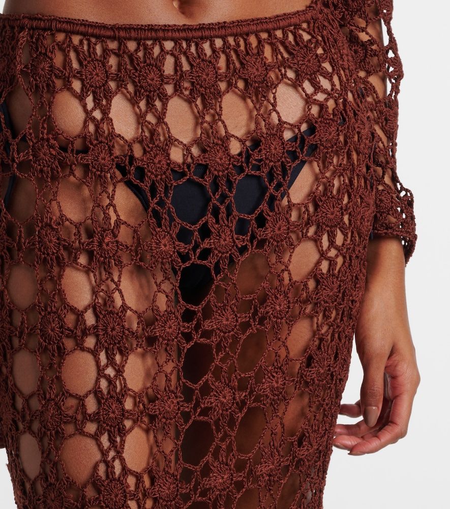 Jupe longue Bella en crochet de coton - Anna Kosturova - Modalova