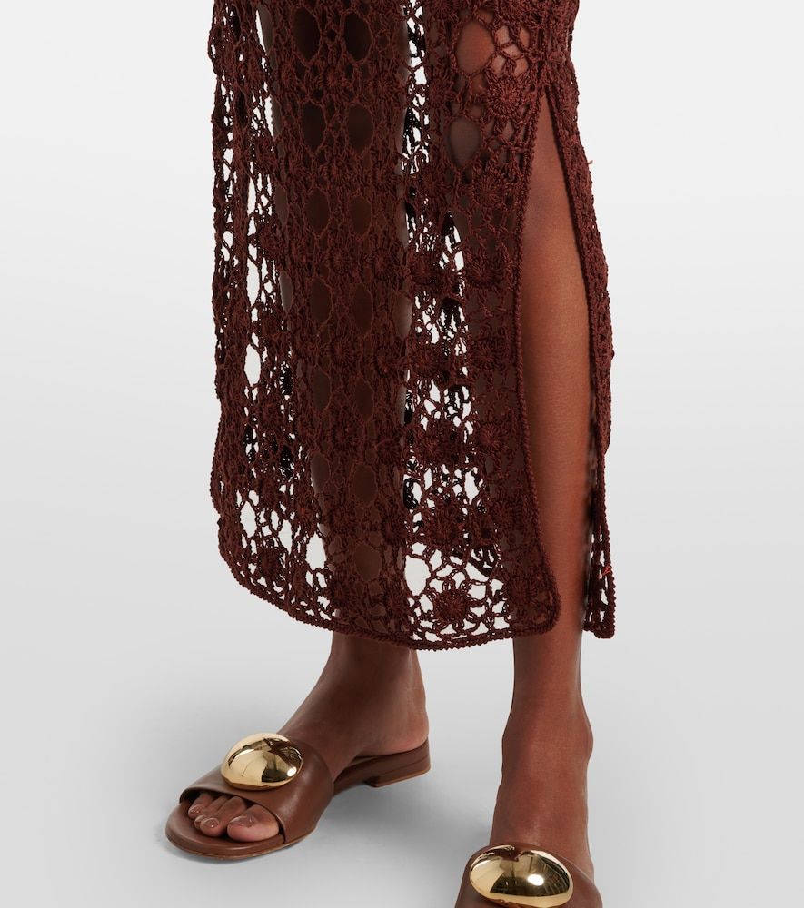 Jupe longue Bella en crochet de coton - Anna Kosturova - Modalova