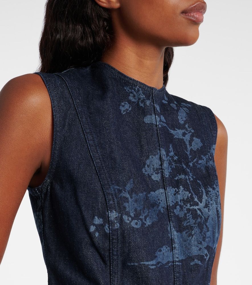 Erdem Robe crayon imprimée en jean - Erdem - Modalova