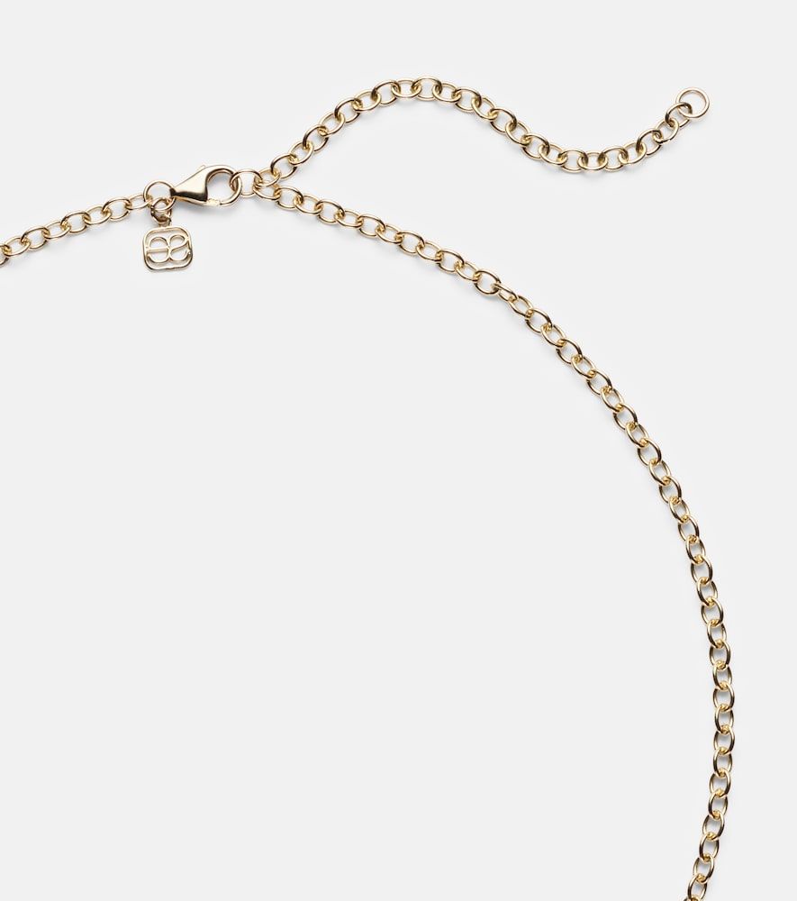 Collier Heart Large en or 14 ct et diamants - Sydney Evan - Modalova