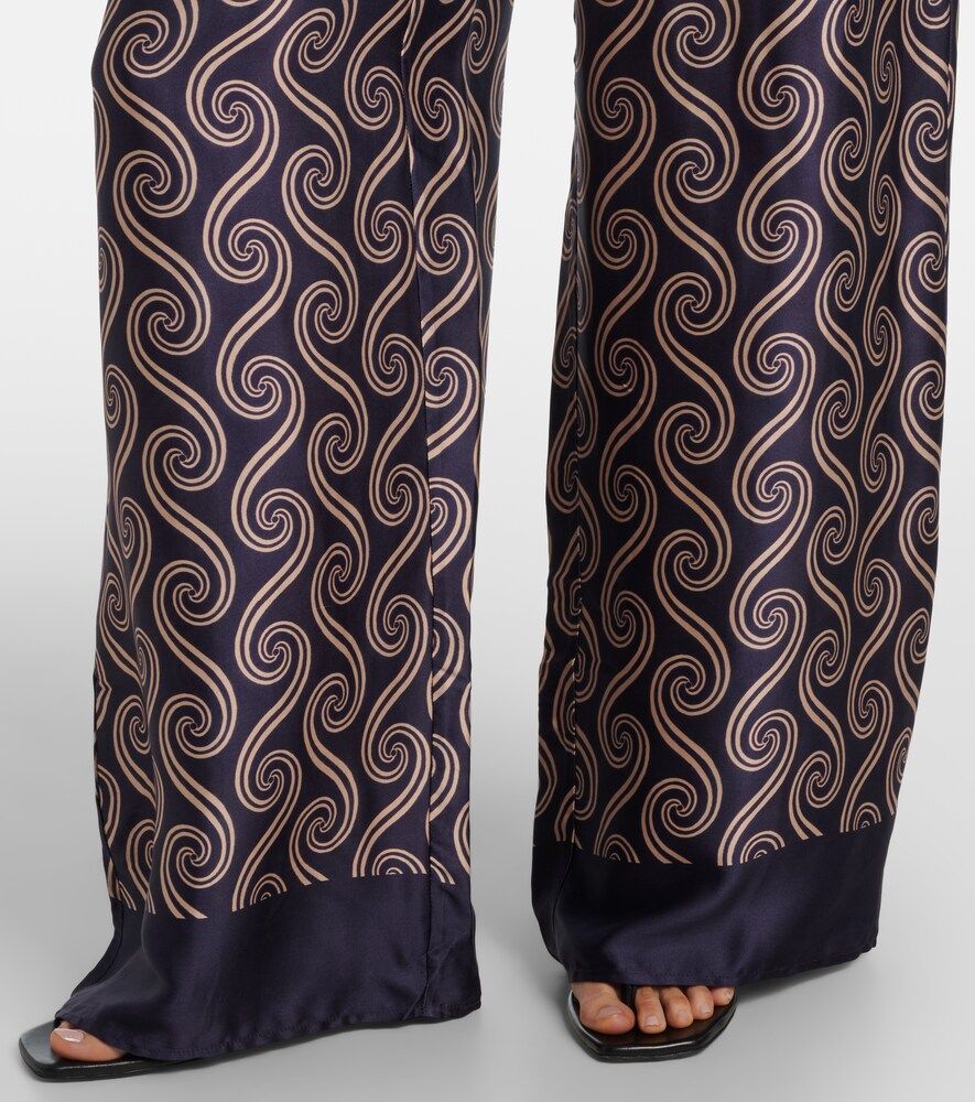 Pantalon ample Jensen imprimé en satin - Faithfull - Modalova