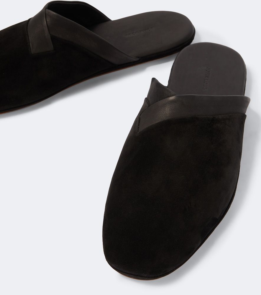 John Lobb Slippers en daim et cuir - John Lobb - Modalova