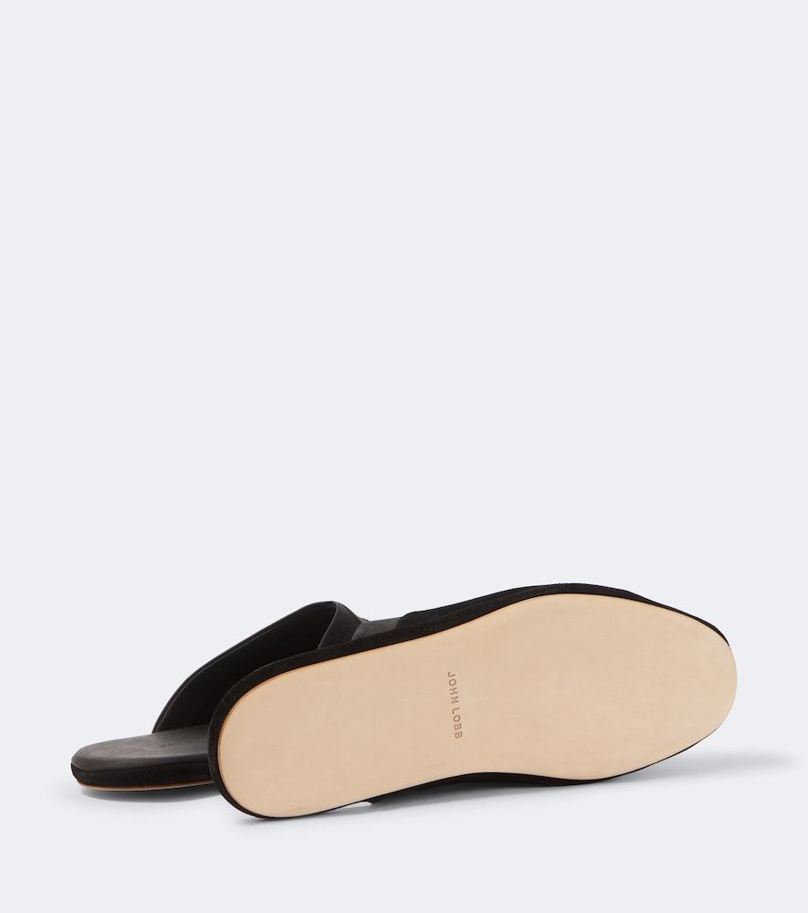 John Lobb Slippers en daim et cuir - John Lobb - Modalova