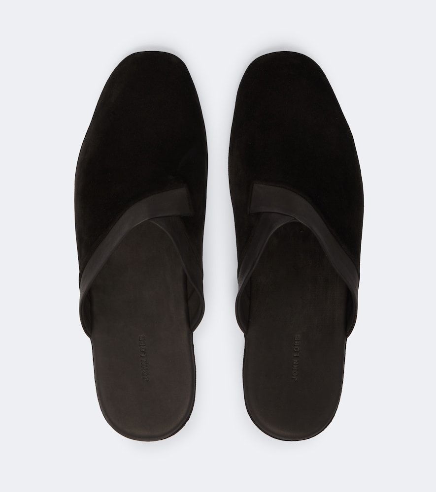 John Lobb Slippers en daim et cuir - John Lobb - Modalova