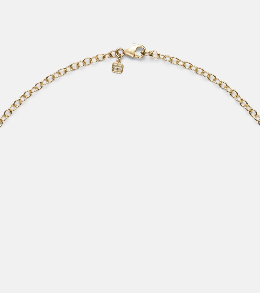 Collier Wallpaper Heart en or 14 ct et diamants - Sydney Evan - Modalova