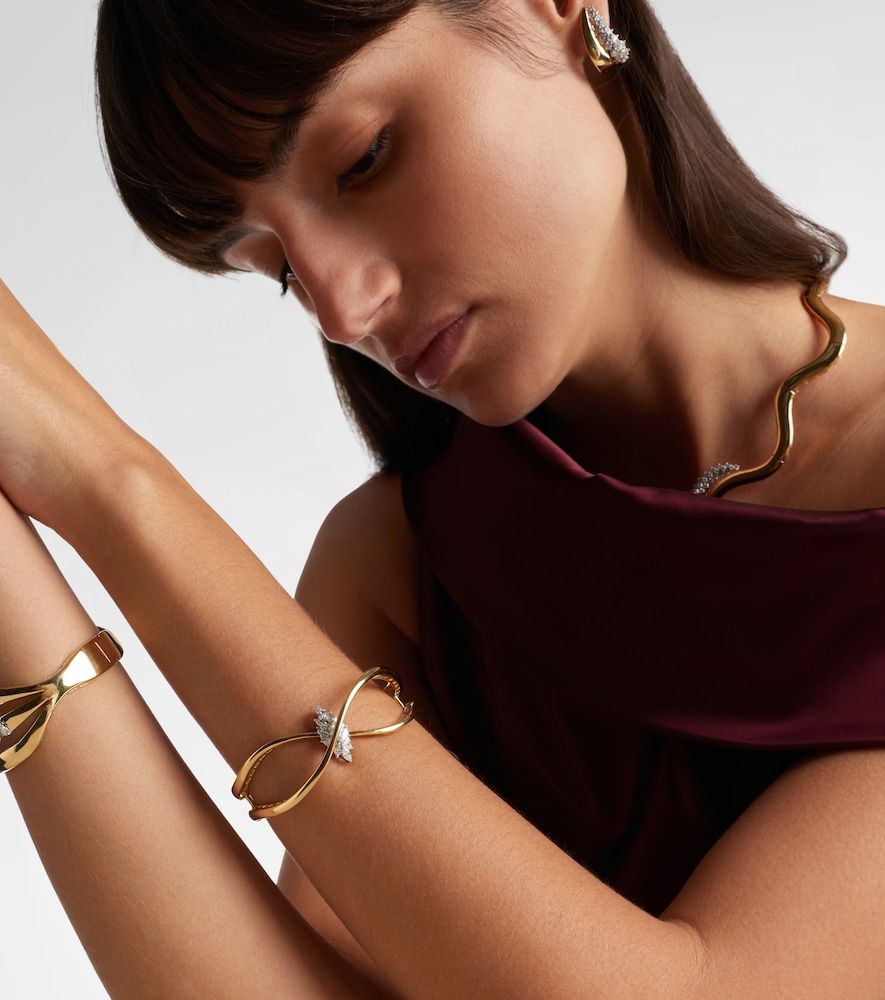 Bracelet Golden Strada en or blanc et jaune 18 ct et diamants - Yeprem - Modalova
