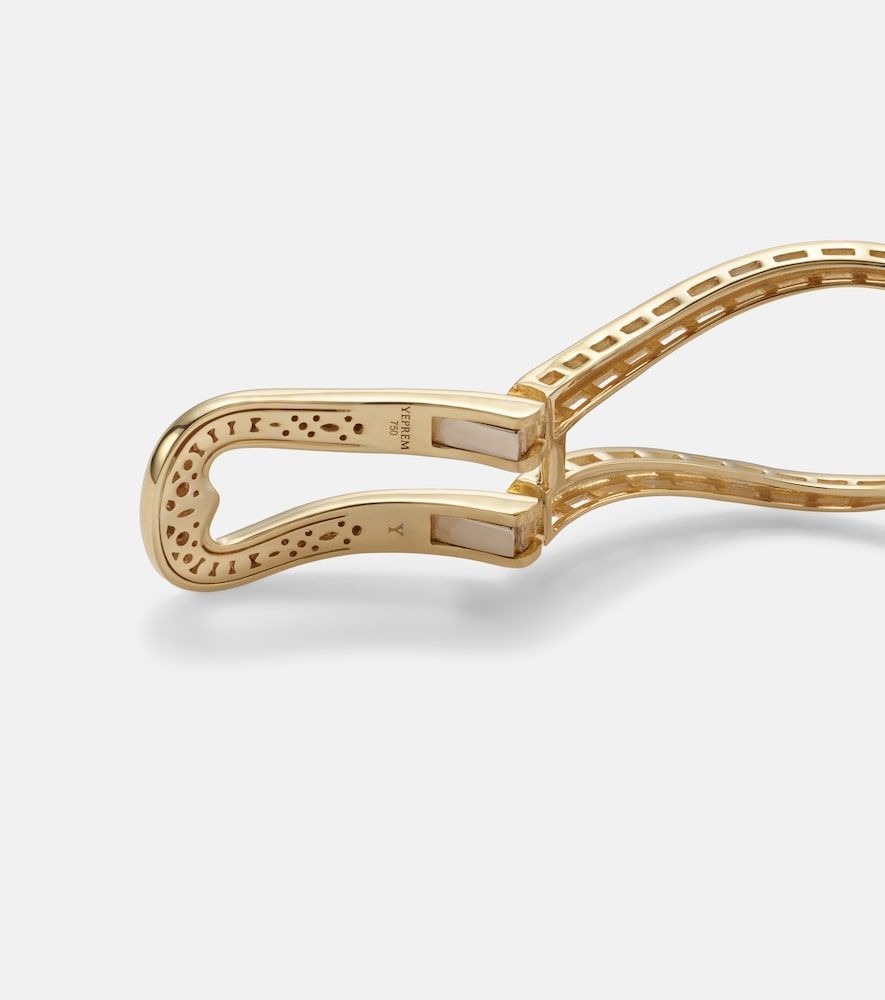 Bracelet Golden Strada en or blanc et jaune 18 ct et diamants - Yeprem - Modalova