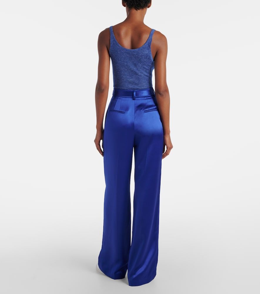 Pantalon ample Norman en tweed de soie - Gabriela Hearst - Modalova