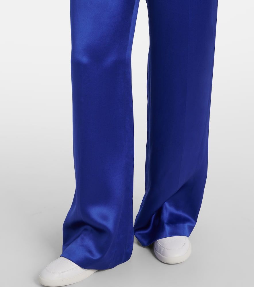 Pantalon ample Norman en tweed de soie - Gabriela Hearst - Modalova