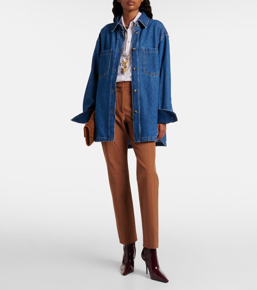 Pantalon droit New Coleman en gabardine - Joseph - Modalova