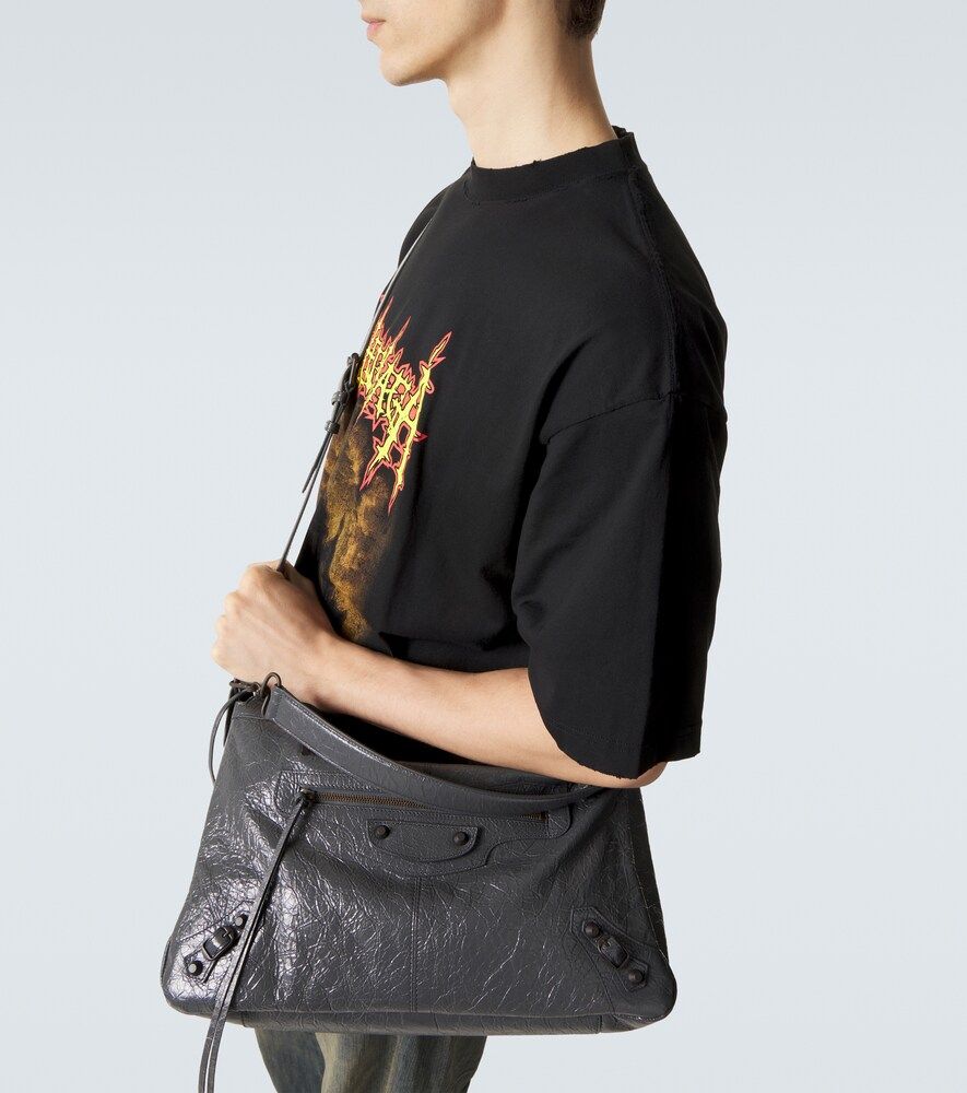 Sac Le City Moto Medium en cuir - Balenciaga - Modalova