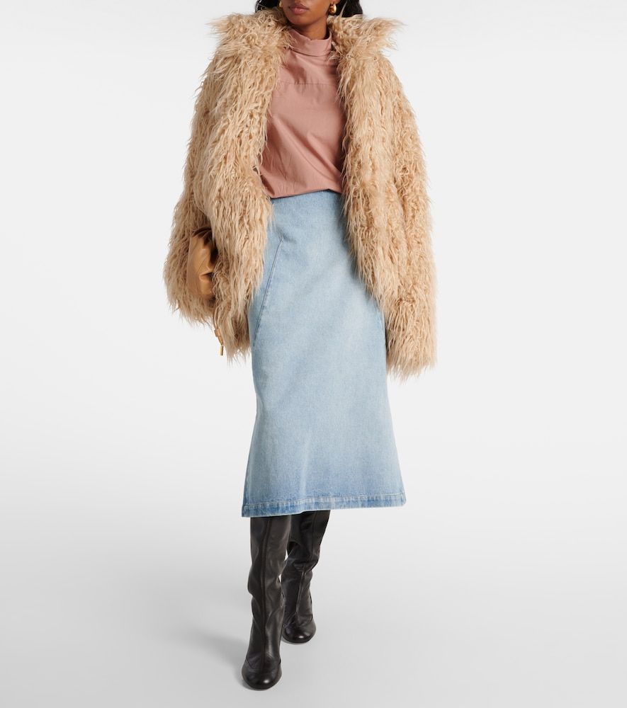 Dries Van Noten Jupe midi en denim - Dries Van Noten - Modalova