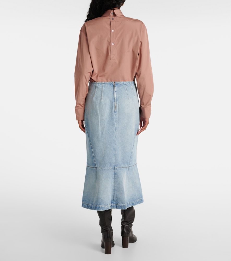 Dries Van Noten Jupe midi en denim - Dries Van Noten - Modalova