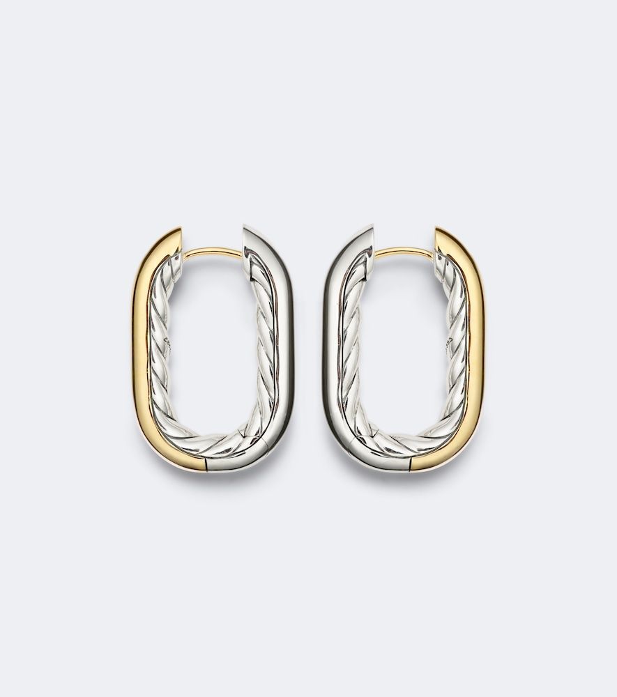 Boucles d'oreilles DY Madison® en argent sterling et or jaune 14 ct - David Yurman - Modalova
