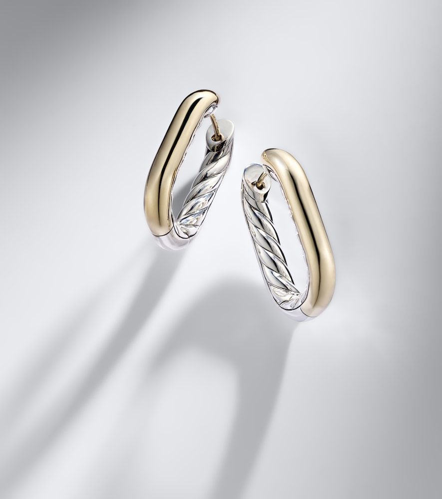 Boucles d'oreilles DY Madison® en argent sterling et or jaune 14 ct - David Yurman - Modalova