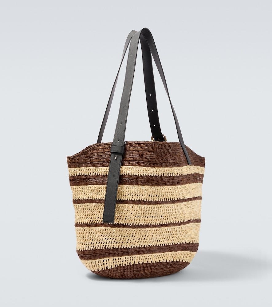 Sac seau Paula's Ibiza Loop en raphia - Loewe - Modalova