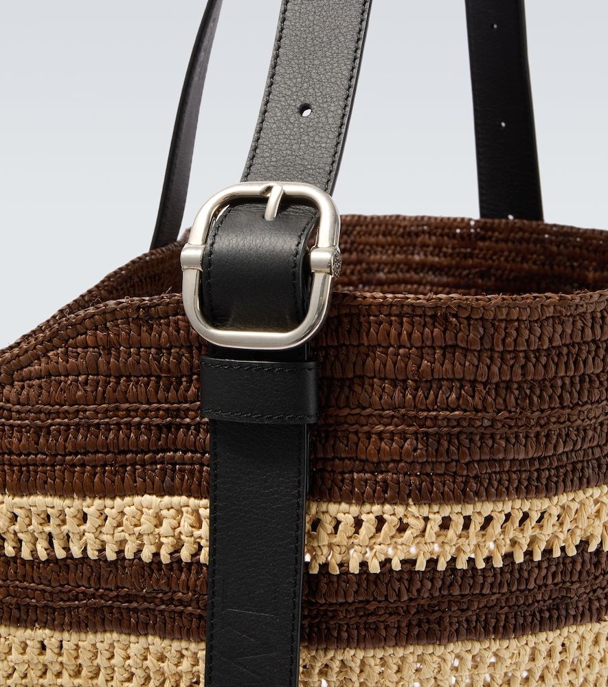 Sac seau Paula's Ibiza Loop en raphia - Loewe - Modalova