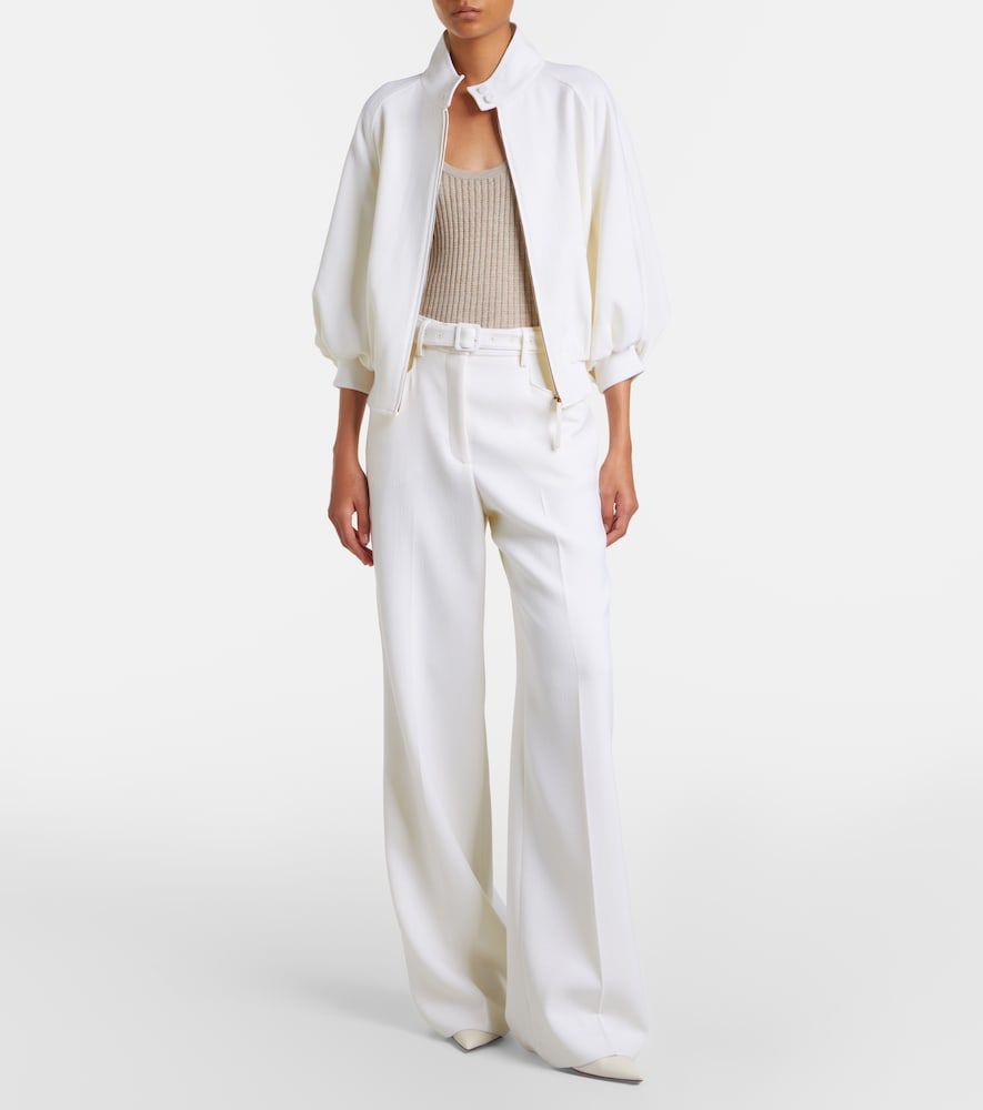 Pantalon ample Norman en laine vierge à ceinture - Gabriela Hearst - Modalova