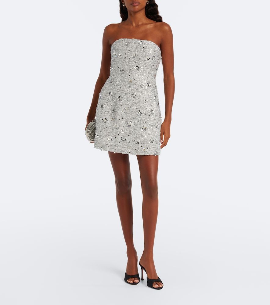Robe bustier Kit en tweed à sequins - Simkhai - Modalova