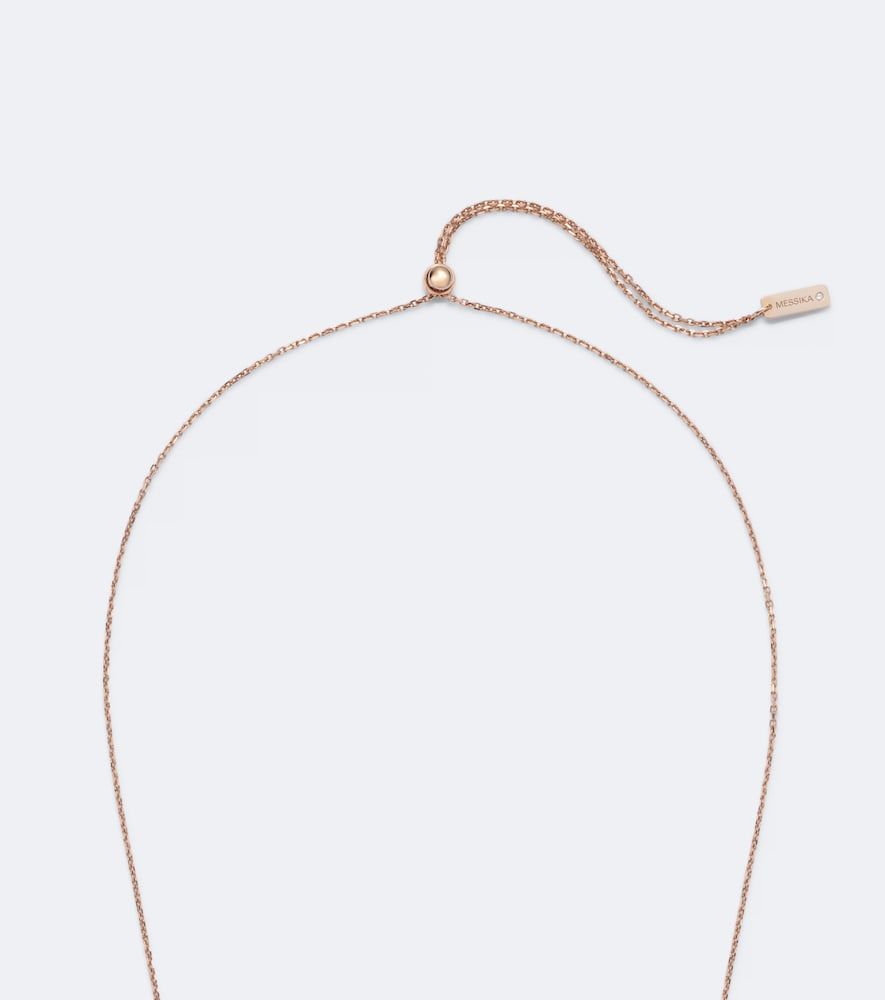 Collier Move 10th en or rose 18 ct et diamants - Messika - Modalova