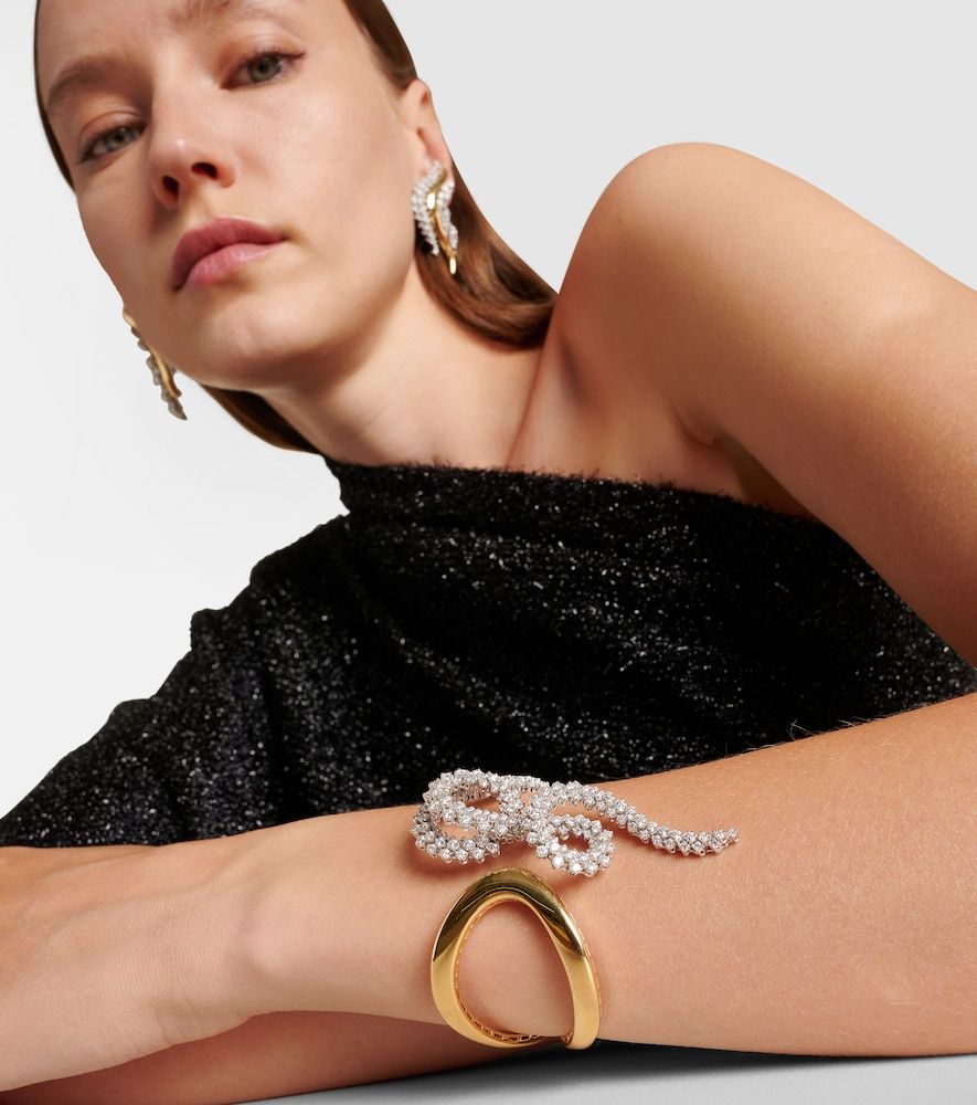 Bracelet Golden Strada en or jaune et blanc 18 ct et diamants - Yeprem - Modalova