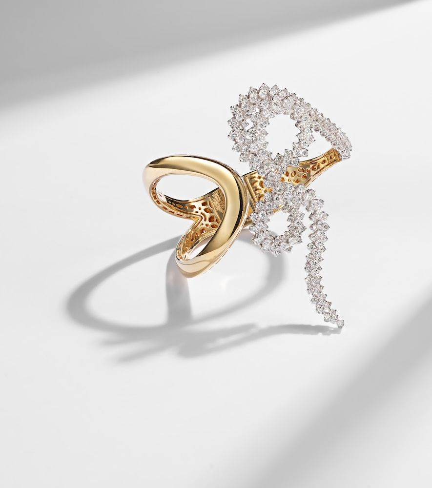 Bracelet Golden Strada en or jaune et blanc 18 ct et diamants - Yeprem - Modalova