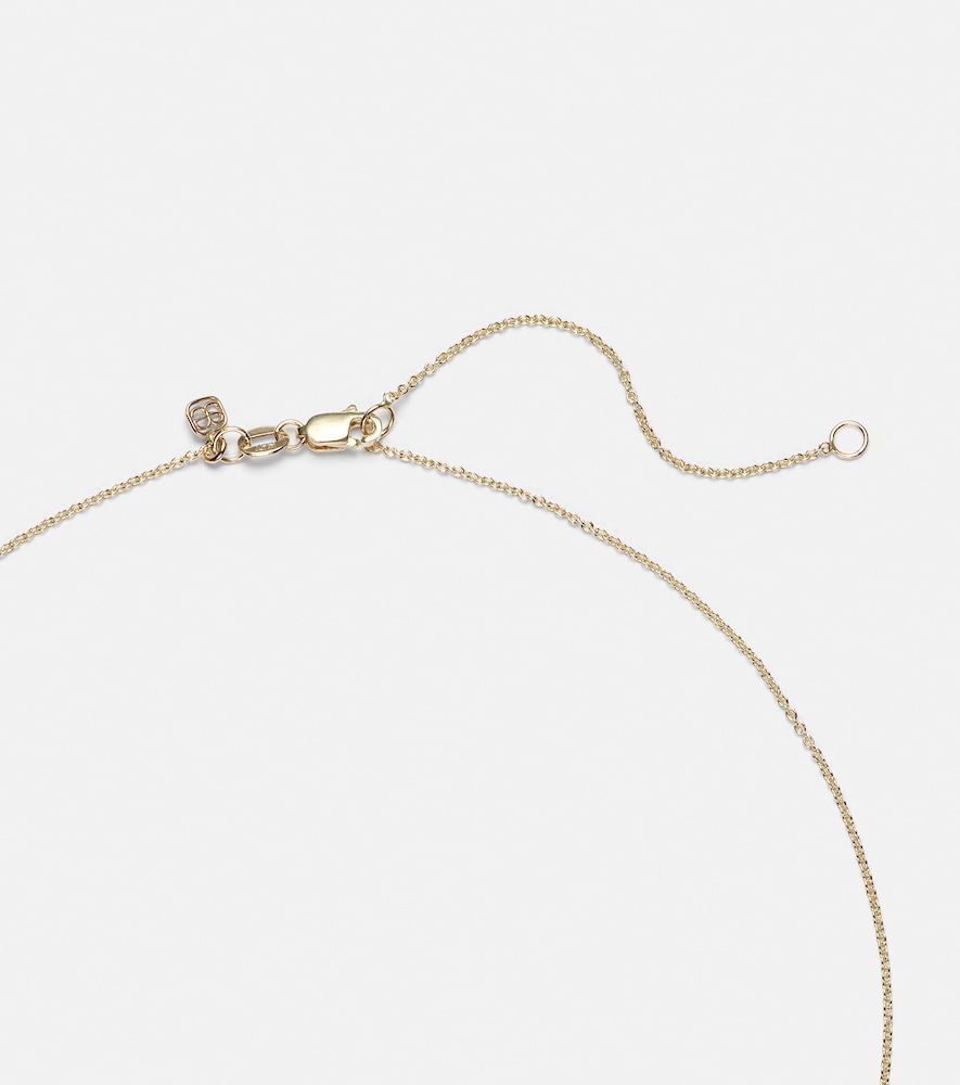 Collier chaîne Fluted Heart en or 14 ct et rubis - Sydney Evan - Modalova