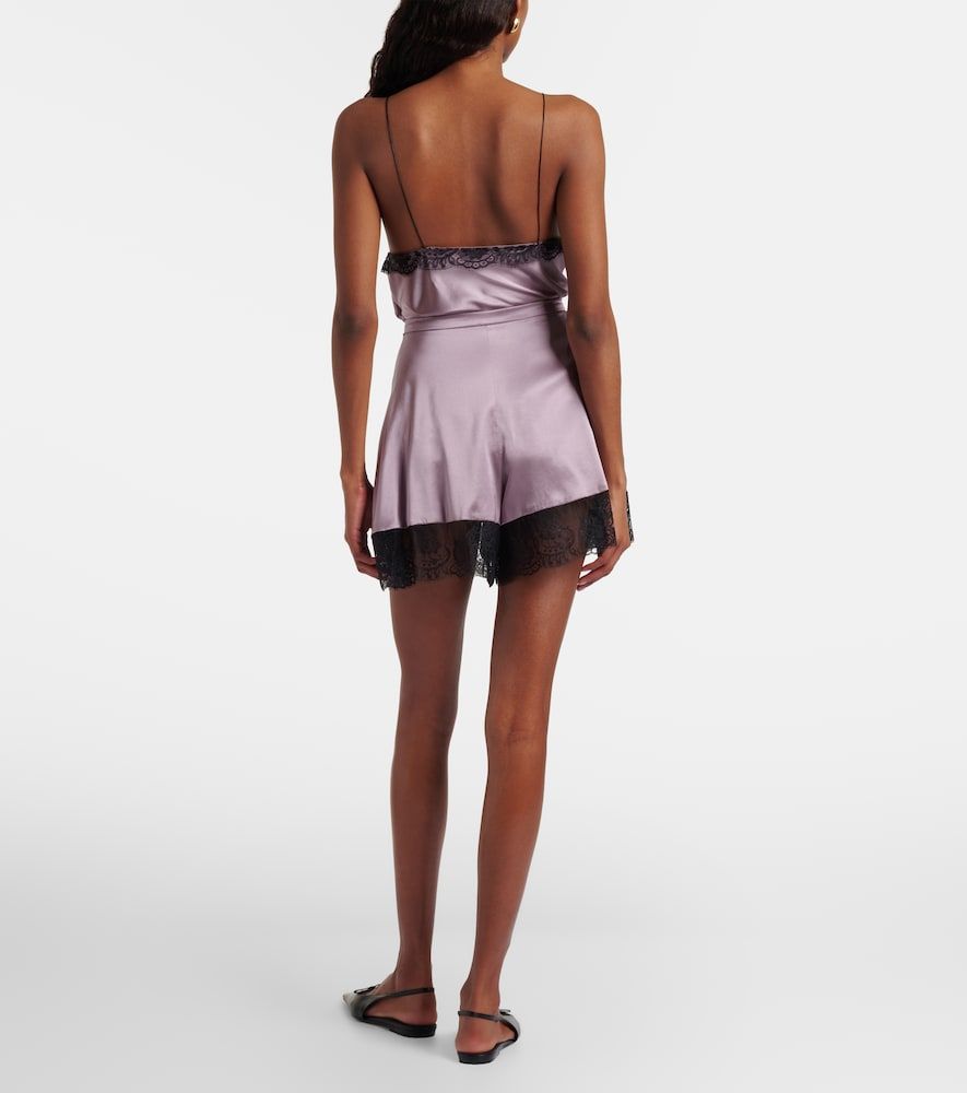 Short en satin de soie mélangée - Nina Ricci - Modalova