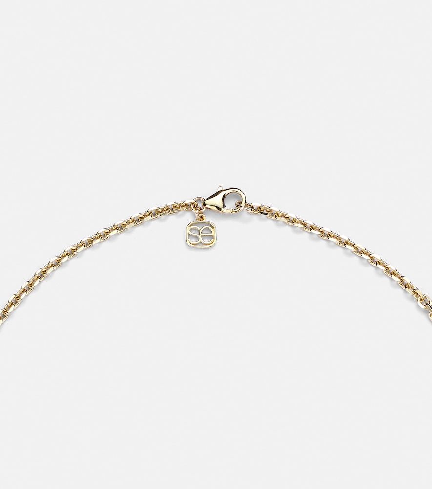 Collier Puffy Icon Wallpaper Heart en or 14 ct et diamants - Sydney Evan - Modalova