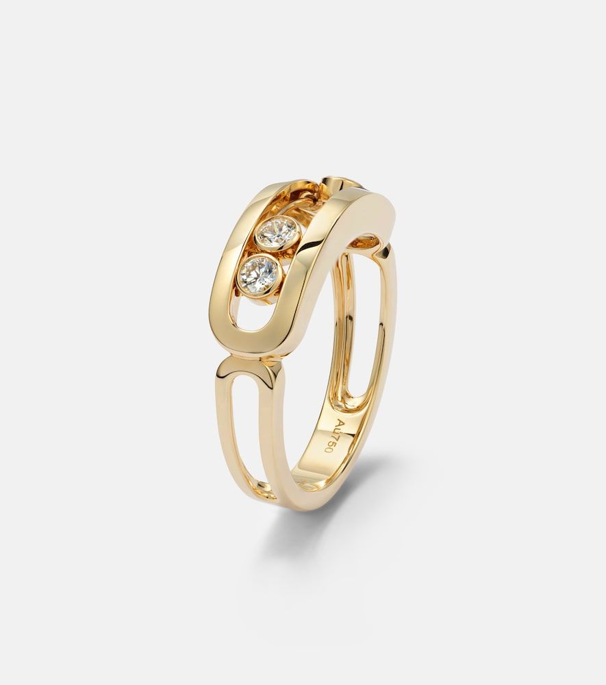 Bague Move Classique en or 18 ct et diamants - Messika - Modalova