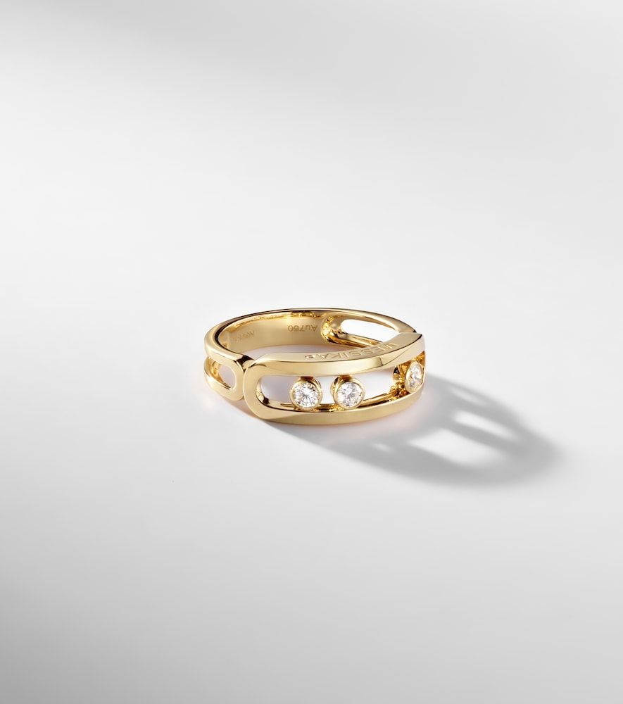 Bague Move Classique en or 18 ct et diamants - Messika - Modalova