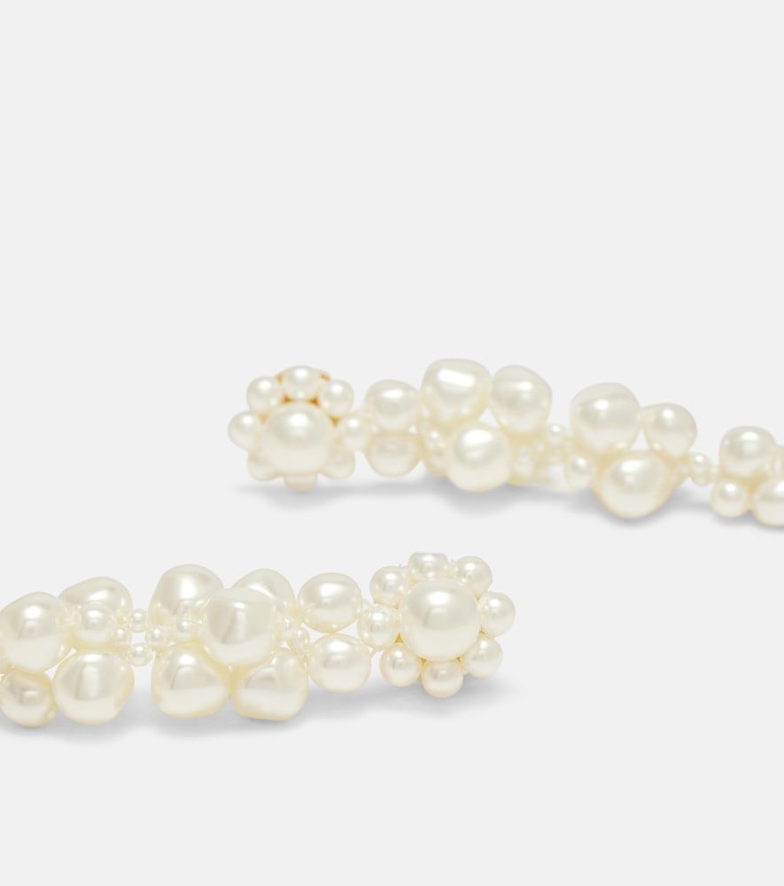 Boucles d'oreilles Drip à perles fantaisies - Simone Rocha - Modalova
