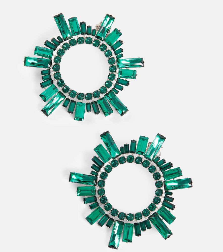 Boucles d’oreilles Begum à cristaux - Amina Muaddi - Modalova