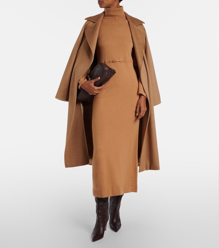 Robe midi Elliette en laine et cachemire - Rixo - Modalova