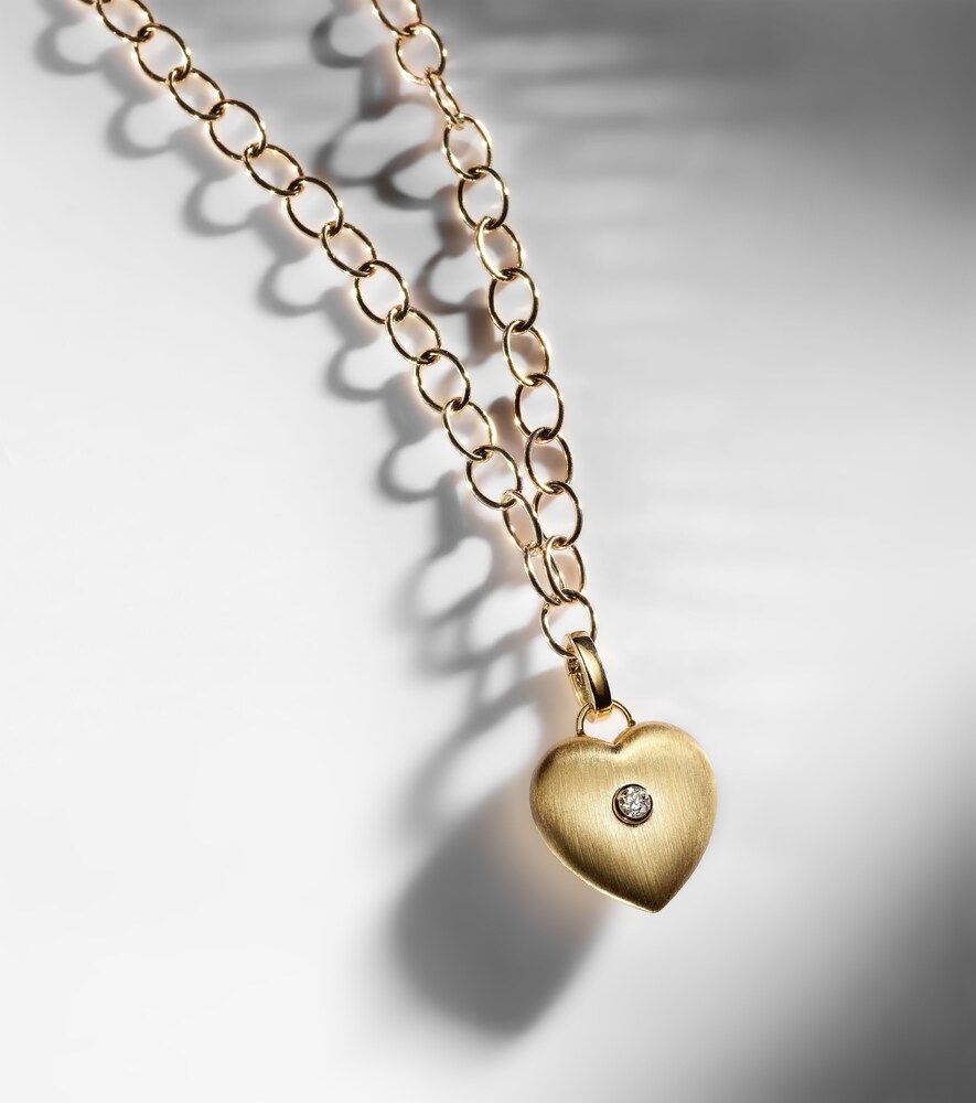 Collier Heart en or 18 ct, 14 ct et diamant - Marie Lichtenberg - Modalova