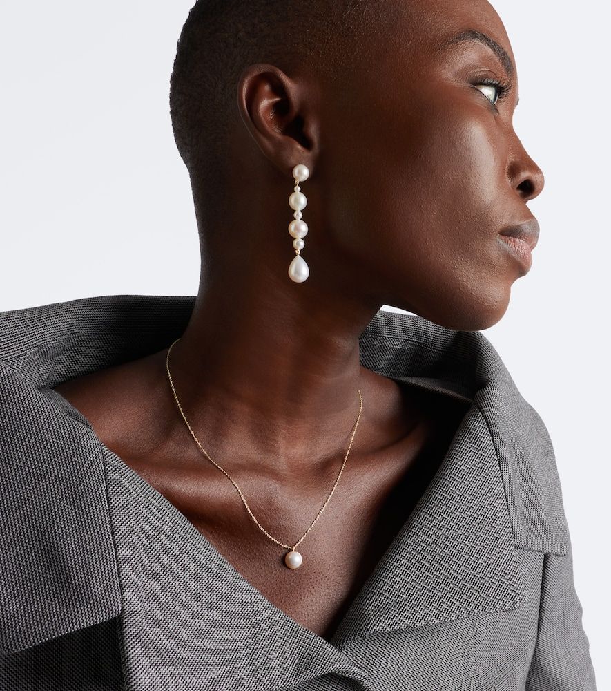 Boucles d'oreilles Amis de Lucia en or 14 ct et perles d'eau douce - Sophie Bille Brahe - Modalova