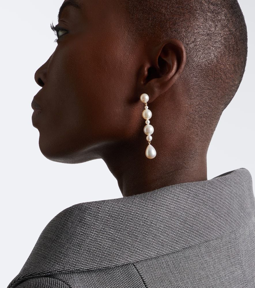 Boucles d'oreilles Amis de Lucia en or 14 ct et perles d'eau douce - Sophie Bille Brahe - Modalova